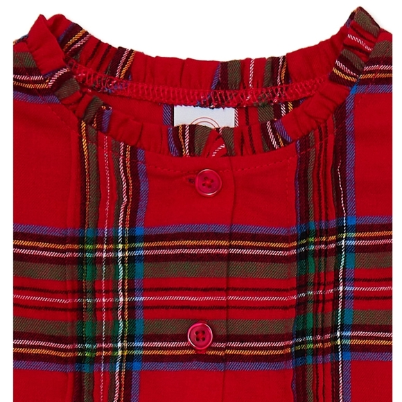 Holiday outfit plaid shirt & pleather pants - Picture 4 of 5